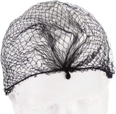PRO-SAFE - Size 25, Hairnet - Black, Nylon - Industrial Tool & Supply