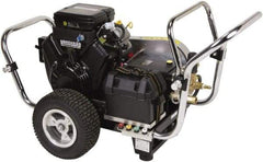 Simpson - Gas, 18 hp, 4,000 psi, 5 GPM, Cold Water Pressure Washer - Triplex Plunger, 50' x 3/8" Hose - Industrial Tool & Supply
