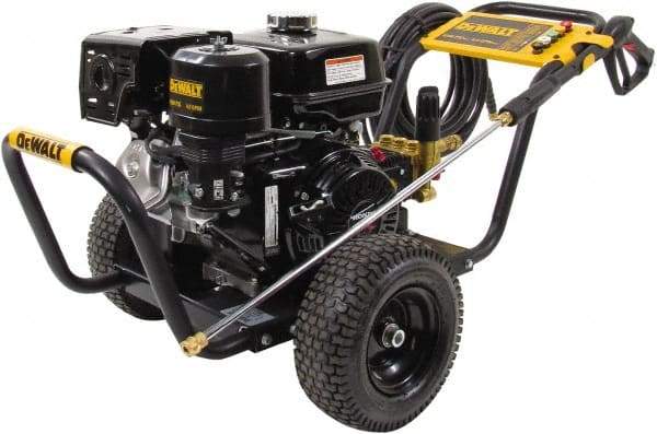 DeWALT - Gas, 11.7 hp, 4,200 psi, 4 GPM, Cold Water Pressure Washer - AAA Triplex, 50' x 3/8" Hose - Industrial Tool & Supply