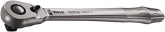 Wera - 1/2" Drive Slim Line Head Quick-Release Ratchet - Satin Finish, 281mm OAL, 76 Gear Teeth, Ergonomic Handle, Reversible Head - Industrial Tool & Supply