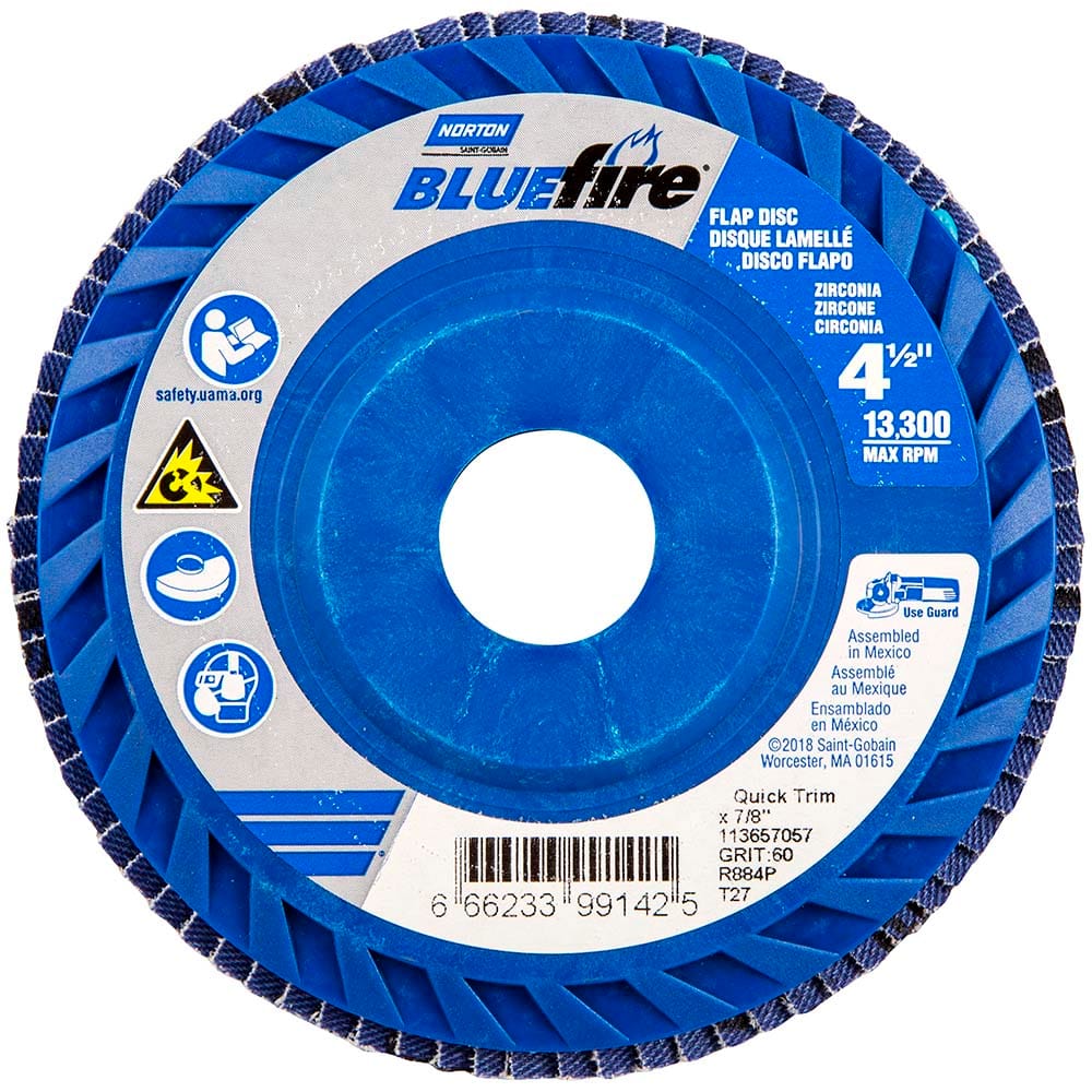 Norton - Flap Discs Abrasive Type: Coated Flap Disc Type: Type 27 - Industrial Tool & Supply