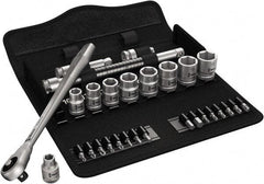 Wera - 3/8" Drive Standard Socket Set - 1/4 to 3/4" - Industrial Tool & Supply