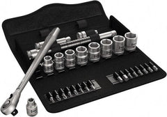 Wera - 3/8" Drive Standard Socket Set - 8 to 19mm - Industrial Tool & Supply