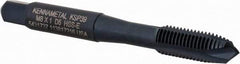 Kennametal - M8x1.00, 3 Flute, Oxide Finish, Vanadium High Speed Steel Spiral Point Tap - Plug Chamfer, Right Hand Thread, 2-23/32" OAL, 17.5mm Thread Length, 8.08mm Shank Diam, Series GOtap - Exact Industrial Supply