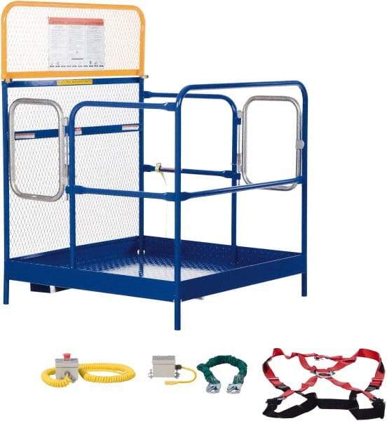 Vestil - 60" Platform - Forklift Work Platform, 1,000 Lb Capacity, 60" Platform Height, 48" Base Width x 48" Base Depth - Industrial Tool & Supply