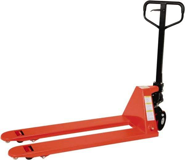 Vestil - 5,500 Lb Capacity, 7-3/4" Lift Economy Pallet Truck - 2-7/8" Min Lift Height, 48" Fork Length x 20-5/8" Fork Width, 20" Overall Width - Industrial Tool & Supply