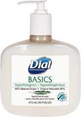 Dial - 16 oz Pump Bottle Liquid Soap - White Pearlescent, Rosemary & Mint Scent - Industrial Tool & Supply