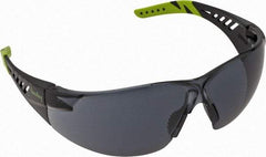 PRO-SAFE - Gray Lenses, Frameless Safety Glasses - Anti-Fog, Scratch Resistant, Size Universal, Wrap Around - Industrial Tool & Supply