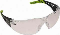 PRO-SAFE - Clear Lenses, Frameless Safety Glasses - Anti-Fog, Scratch Resistant, Size Universal, Wrap Around - Industrial Tool & Supply