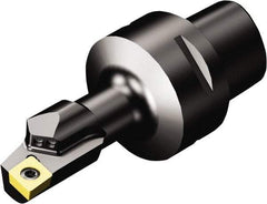 Sandvik Coromant - Right Hand Cut, Size C5, CCMT 12 04 08 & CCMT 432 Insert Compatiblity, Internal Modular Turning & Profiling Cutting Unit Head - 17mm Ctr to Cutting Edge, 90mm Head Length, Through Coolant, Series CoroTurn 107 - Industrial Tool & Supply