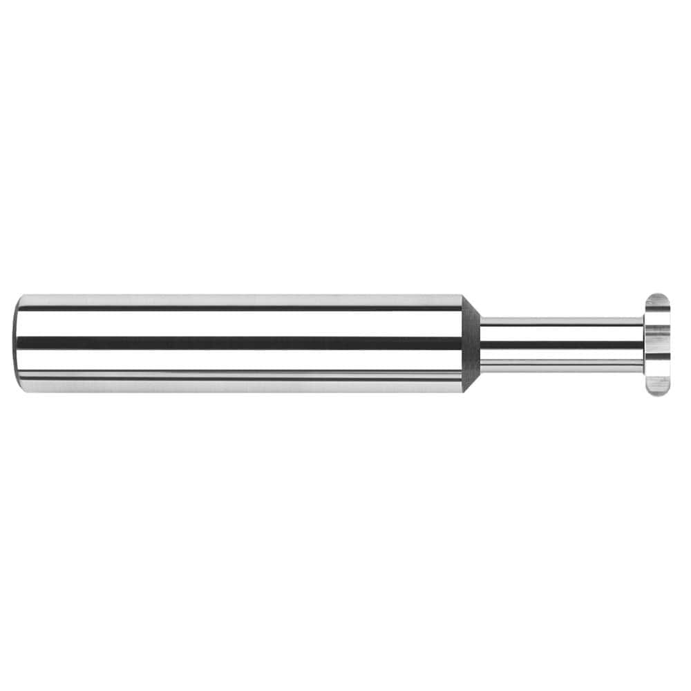 Harvey Tool - 1/4" Cut Diam, 0.05" Cut Width, 1/4" Shank, Straight-Tooth Woodruff Keyseat Cutter - Exact Industrial Supply