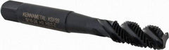 Kennametal - 5/16-24 3 Flute 3B Modified Bottoming Spiral Flute Tap - Vanadium High Speed Steel, Oxide Finish, 2-23/32" OAL, Right Hand Flute, Right Hand Thread, H3, Series GOtap\xAE - Exact Industrial Supply