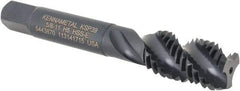 Kennametal - 5/8-11 3 Flute 2B Bottoming Spiral Flute Tap - Vanadium High Speed Steel, Oxide Finish, 3-13/16" OAL, Right Hand Flute, Right Hand Thread, H5, Series GOtap\xAE - Industrial Tool & Supply