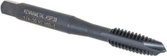 Kennametal - 1/4-20, 3 Flute, Oxide Finish, Vanadium High Speed Steel Spiral Point Tap - Plug Chamfer, Right Hand Thread, 2-1/2" OAL, 16mm Thread Length, 6.48mm Shank Diam, Series GOtap - Exact Industrial Supply