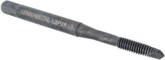Kennametal - #10-32, 2 Flute, Oxide Finish, Vanadium High Speed Steel Spiral Point Tap - Plug Chamfer, Right Hand Thread, 2-3/8" OAL, 12.7mm Thread Length, 4.93mm Shank Diam, 2B Class of Fit, Series GOtap - Exact Industrial Supply