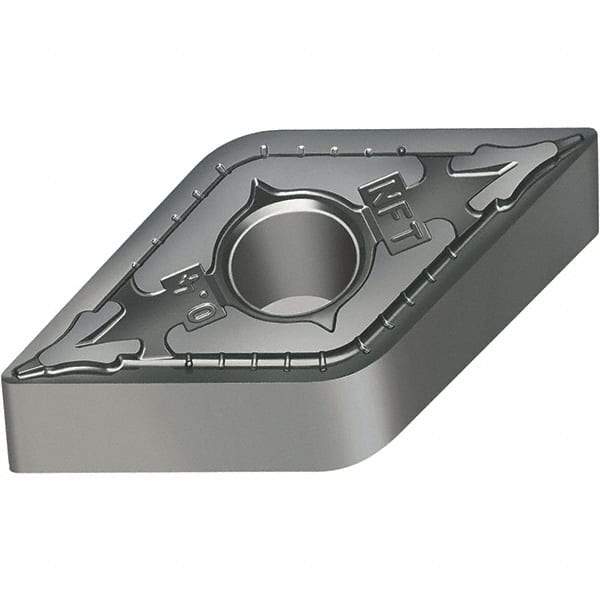 Walter - DNGG442 NFT Grade WS10 Carbide Turning Insert - Uncoated, 55° Diamond, 1/2" Inscr Circle, 1/4" Thick, 1/32" Corner Radius - Industrial Tool & Supply