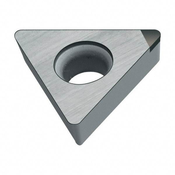 Walter - TCMW21.51 Grade WCB50 CBN Turning Insert - Uncoated, 60° Triangle, 1/4" Inscr Circle, 3/32" Thick, 1/64" Corner Radius - Industrial Tool & Supply