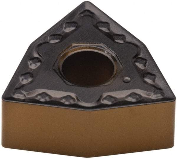 Walter - WNMG542 NM4 Grade WPP30 Carbide Turning Insert - TiCN/Al2O3/TiN Finish, 80° Trigon, 5/8" Inscr Circle, 1/4" Thick, 1/32" Corner Radius - Industrial Tool & Supply