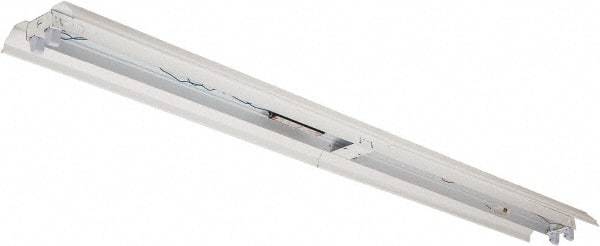 Cooper Lighting - 2 Lamps, 96 Watts, Fluorescent, Low Bay Fixture - 96" Long x 4-5/8" High x 12" Wide, 120-277 Volt, Steel Housing - Industrial Tool & Supply