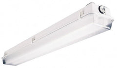 Cooper Lighting - 120 to 277 Volt, 32 Watt, Fluorescent Hazardous Location Light Fixture - Corrosion, Dust, Heat, Moisture & Weather Resistant, Fiberglass Housing, 97-13/16" Long x 7" Wide x 5" High - Industrial Tool & Supply