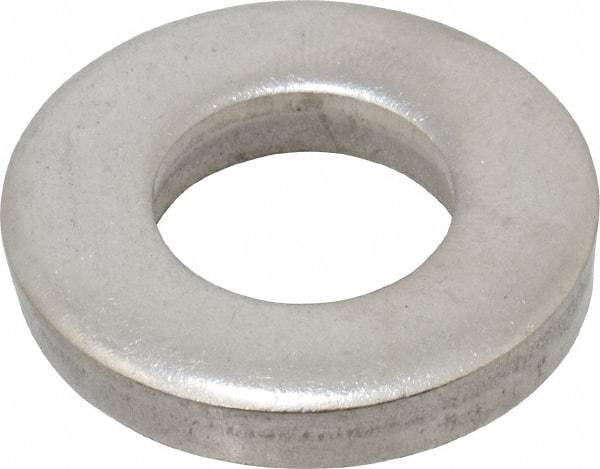 Gibraltar - 1/2" Screw, Grade 18-8 Stainless Steel Extra Thick Flat Washer - 17/32" ID x 1-1/16" OD, 3/16" Thick, Plain Finish - Industrial Tool & Supply