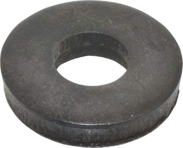 Gibraltar - 5/16" Screw, Steel Standard Flat Washer - 11/32" ID x 53/64" OD, 3/16" Thick, Black Oxide Finish - Industrial Tool & Supply