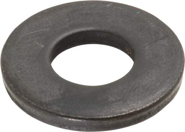 Gibraltar - 5/8" Screw, Steel Standard Flat Washer - 21/32" ID x 1-7/16" OD, 3/16" Thick, Black Oxide Finish - Industrial Tool & Supply