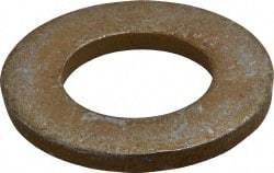 Gibraltar - 1-1/4" Screw, Alloy Steel Structural Flat Washer - 1-3/8" ID x 2-1/2" OD, 1/4" Thick, Zinc Yellow Dichromate Finish - Industrial Tool & Supply