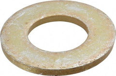 Gibraltar - 1-1/2" Screw, Alloy Steel Structural Flat Washer - 1-9/16" ID x 3" OD, 1/4" Thick, Zinc Yellow Dichromate Finish - Industrial Tool & Supply