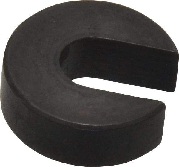 Gibraltar - 1/4" Bolt, 1/4" Thick, Black Oxide Finish, Case Hardened Steel C Washer - Grade 12L14, 9/32" Inside & 3/4" OD - Industrial Tool & Supply