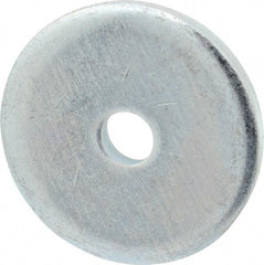 Gibraltar - 3/8" Screw, Steel Fender Flat Washer - 13/32" ID x 2" OD, 1/4" Thick, Zinc-Plated Finish - Industrial Tool & Supply