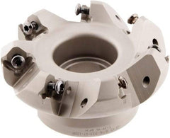 Iscar - 3" Cut Diam, 1" Arbor Hole, 0.138" Max Depth of Cut, 45° Indexable Chamfer & Angle Face Mill - 7 Inserts, ONHU 0505\xB6OXMT 0507\xB6S845 SN.U 1305 Insert, Right Hand Cut, 7 Flutes, Series Helido - Industrial Tool & Supply