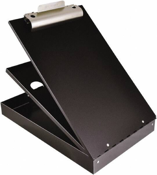 Saunders - 2-3/4" Long x 9" Wide, Clip Board - Black - Industrial Tool & Supply
