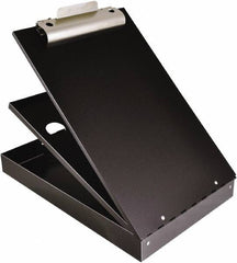 Saunders - 2-3/4" Long x 9" Wide, Clip Board - Black - Industrial Tool & Supply