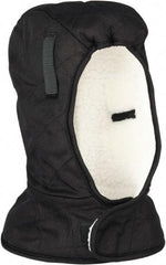 Ergodyne - Black, Underneath Hard Hat Winter Liner - Shoulder Length, 3 Layer - Industrial Tool & Supply