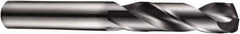 DORMER - 9/64" 140° Spiral Flute Solid Carbide Screw Machine Drill Bit - TiAlN Finish, Right Hand Cut, 20mm Flute Length, 62mm OAL, Four Facet Split Point, Straight Shank - Industrial Tool & Supply
