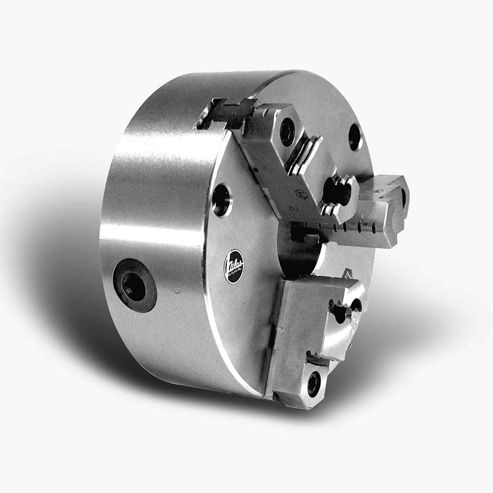 Atlas Workholding - Manual Lathe Chucks; Chuck Type: Self-Centering ; Nominal Chuck Size: 28 ; Number of Jaws: 3 ; Mount: Plain Back ; Through-Hole Diameter (Decimal Inch): 10.2300 ; Body Material: Forged Steel - Exact Industrial Supply