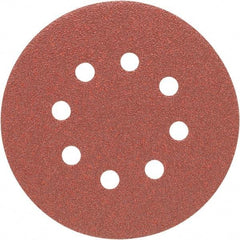 Porter-Cable - 5" Diam, 220 Grit Aluminum Oxide Adhesive PSA Disc - Very Fine Grade, Tan, C Weighted Backing, Flexible, 13,000 Max RPM - Industrial Tool & Supply