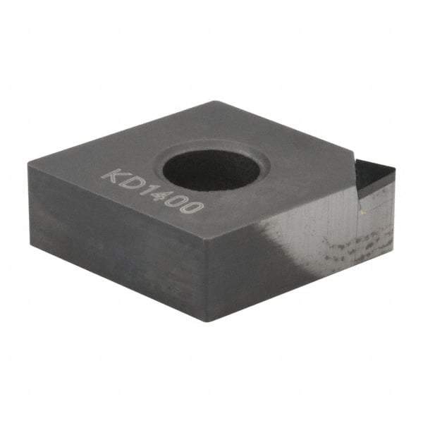 Kennametal - CNMS431 F Grade KD1400 Polycrystalline Diamond (PCD) Turning Insert - 80° Diamond, 1/2" Inscr Circle, 3/16" Thick, 1/64" Corner Radius - Industrial Tool & Supply