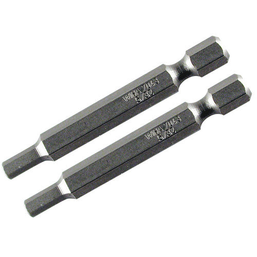 2.0MM 70MM OAL HEX POWER BIT 2/PK - Industrial Tool & Supply