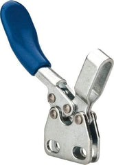 Gibraltar - 60 Lb Holding Capacity, Horizontal Handle, Manual Hold Down Toggle Clamp - 80° Handle Movement, 90° Bar Opening, U-Bar, Straight Base, Carbon Steel - Industrial Tool & Supply