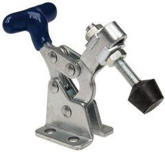 Gibraltar - 150 Lb Holding Capacity, Horizontal Handle, Manual Hold Down Toggle Clamp - 175° Handle Movement, 92° Bar Opening, U-Bar, Flanged Base, Carbon Steel - Industrial Tool & Supply