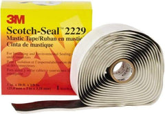 3M - 1" x 10', Black Rubber Electrical Tape - 125 mil Thick - Industrial Tool & Supply