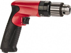 Sioux Tools - 3/8" Keyed Chuck - Pistol Grip Handle, 2,600 RPM, 11.8 LPS, 25 CFM, 0.6 hp - Industrial Tool & Supply