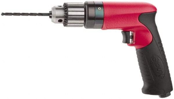 Sioux Tools - 1/4" Keyed Chuck - Pistol Grip Handle, 6,000 RPM, 11.8 LPS, 25 CFM, 0.6 hp - Industrial Tool & Supply