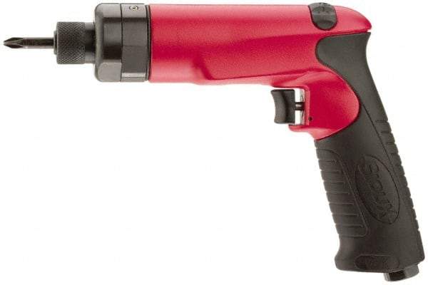Sioux Tools - 1/4" Bit Holder, 700 RPM, Pistol Grip Handle Air Screwdriver - 220 In/Lb Torque, 30 CFM - Industrial Tool & Supply