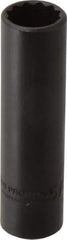 Proto - 5/8", 1/2" Drive, Deep Hand Socket - 12 Points, 3-1/4" OAL, Alloy Steel, Black Finish - Industrial Tool & Supply