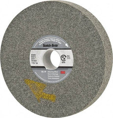 3M - 6" Diam, 1" Face Width, 1" Center Hole, Fine Grade, Silicon Carbide Deburring Wheel - Convolute, Hard Density 11 Grade, 6,000 RPM - Industrial Tool & Supply