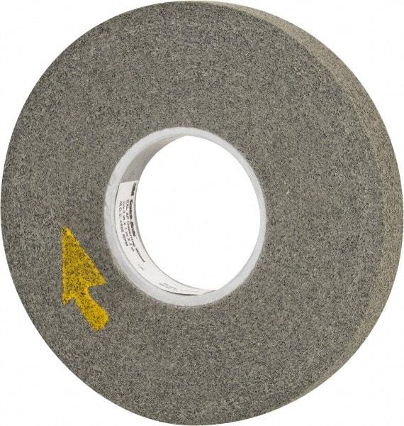 3M - 8" Diam, 1" Face Width, 3" Center Hole, Fine Grade, Silicon Carbide Deburring Wheel - Convolute, Hard Density 11 Grade, 4,500 RPM - Industrial Tool & Supply