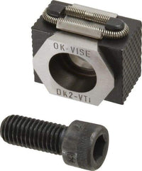 Mitee-Bite - 14,500 Lb Holding Force Single Vise Wedge Clamp - 1.65" Wide x 1.18" Deep x 0.87" High Base, 48 to 52 HRC, 1.65 to 1.93" Jaw Spread, 110 Lb/Ft Torque, 1/2-13 Screw Thread - Industrial Tool & Supply